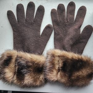 Brown Fur Gloves Holt Renfrew